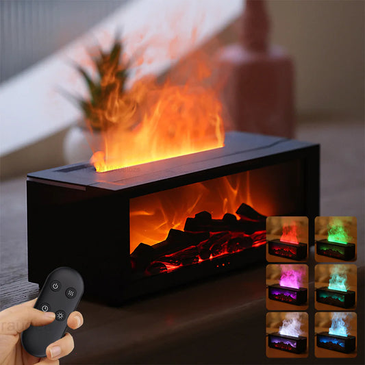 Fireplace Flame Humidifier & Aromatherapy